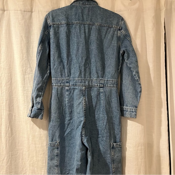Mango MNG | Denim Cargo Jumpsuit Coveralls - Picture 7 of 8